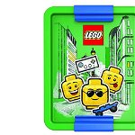 Cutie pentru sandwich lego iconic albastru verde , Lego