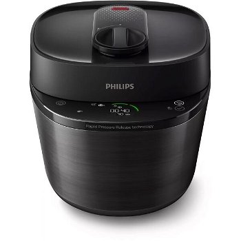 Multicooker PHILIPS All-in-One HD215140, 5l, 1000W, negru