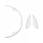 Set protectie bumper frontal si spate din plastic pentru trotineta electrica Xiaomi Mijia M365 alb, krasscom