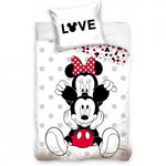 Set lenjerie pat copii Minnie Love 140x200 + 70x90 SunCity CBX208002MCK, SunCity