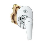 Baterie cada - dus, Grohe BauEdge New crom, + corp incastrat