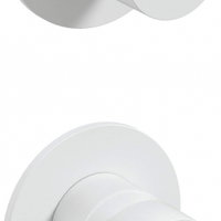 Baterie pentru dus, alb, cu comutator, pentru corp ingropat, Deante Silia