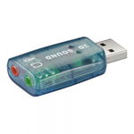 
Adaptor Sunet USB 2.0 A Tata - 2 x Jack 3.5 Mama, Goobay
