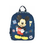 Ghiozdan clasa 0, albastru multicolor, Mickey Mouse