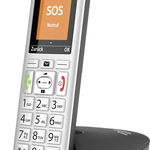 Telefon fara fir DECT Gigaset E390, Handsfree (Negru/Argintiu), Gigaset