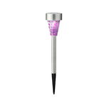 Lampa de gradina Mosaic Stake, Lumineo, 7.3x28 cm, otel inoxidabil, violet, Lumineo