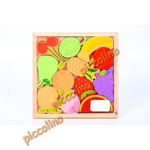 Puzzle lemn - Fructele, 