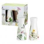 Set recipiente sare si piper Wild Flower, portelan, multicolor, 8.7x4 cm