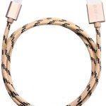 Cablu de date/incarcare Devia, Type-C, Auriu