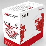 Cablu U/UTP cat. 5E Hikvision, DS-1LN5E-S, 4x24AWG, material cupru integral, ANSI/TIA-568-C.2 PVC, cutie 305 metri., HIKVISION