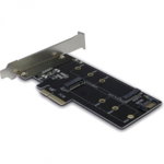 Adaptor PCI-express Inter-Tech Argus KT015 PCIe x4 catre M.2 PCIe SATA SSD