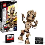 Jucarie 76217 Marvel Super Heroes I Am Groot Construction Toy (Buildable Baby Groot Figure), LEGO