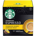 Capsule cafea Starbucks Blonde Espresso Roast by Nescafé Dolce Gusto, prajire usoara, 12 capsule, 66g