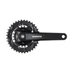 Angrenaj pedalier Shimano Altus FC-MT101-2, 2x9 viteze, Negru, Shimano