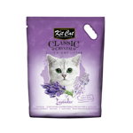 Asternut igienic KIT CAT CLASSIC CRYSTAL LAVENDER- 5L, KIT CAT