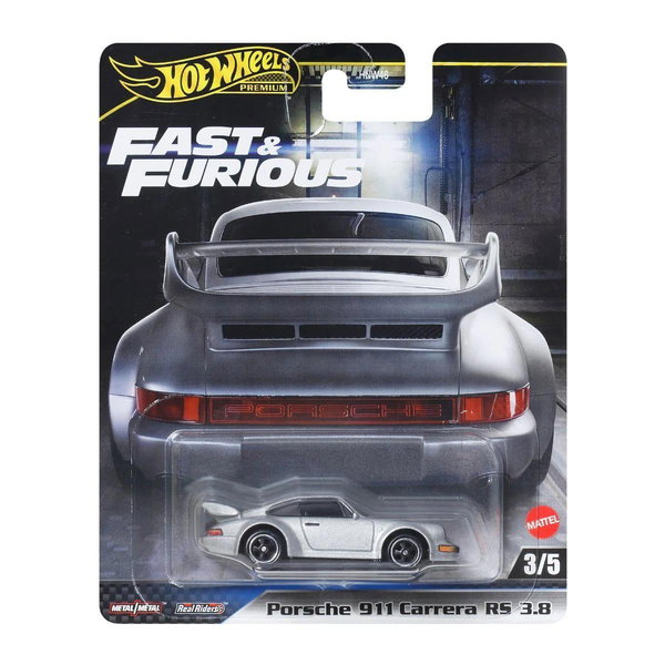Masinuta Fast and Furious, Hot Wheels, Porsche 911 Carrera RS 3.8, JBM03, Hot Wheels