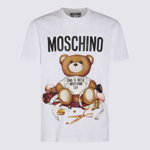 Moschino MOSCHINO WHITE COTTON TEDDY BEAR T-SHIRT, Moschino