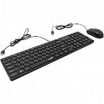 Kit Tastatura+Mouse Genius SlimStar C126, cu fir, negru, GENIUS
