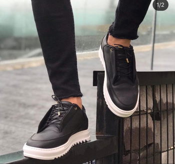Adidasi barbati casual negri R102 A31-2