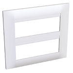Altira - cover frame - 2x3 inserts 2 gangs horizontal - white, Schneider