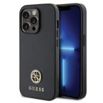 Guess Husa 4G Strass Metal Logo iPhone 15 Pro Max Negru