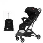 Carucior sport copii, pliere compacta pentru avion, cu sistem troller, C8 negru