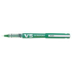 Roller reincarcabil V5 Hi-Tecpoint 0.5 mm Pilot verde