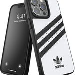 Husa Adidas pentru iPhone 13/13 Pro, Alb/Negru