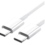 Cablu de date cu mufa USB C la mufa USB C, 60W, incarcare rapida, 1m, Alb, Oem