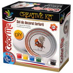 Joc creativ D-toys, kit set de decorat farfurii