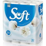 Hartie igienica Sano Soft White, 2 straturi, 40 Role/bax, Sano