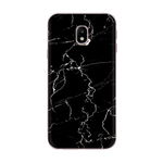 Husa de protectie, Marble Case, Samsung Galaxy J6, Negru/Alb, OEM