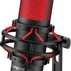 Microfon HyperX QuadCast, USB, stereo/omnidirectional/cardioid/bidirectional, senzor Tap-to-Mute cu LED, certificat Discord/TeamSpeak, PC/PS5/PS4/Mac