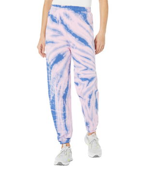 Imbracaminte Femei Ivory Ella Cherry Blossom Swirl Tie-Dye Relaxed Joggers Cherry Blossom Swirl Tie-Dye, Ivory Ella