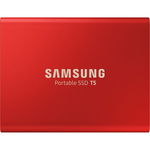 SSD extern Samsung T5 portabil, 500 GB, USB 3.1, Rosu