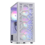 PC Gaming ZMEU Legendar Alb Powered by GIGABYTE, AMD Ryzen 5 5600 3.5GHz, 16GB DDR4, 1TB SSD, RX 6600 8GB GDDR6, Iluminare RGB, 