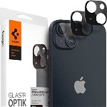 Sticla securizata Spigen pentru cameră Spigen Optik.tr Protector pentru cameră Apple iPhone 14/14 Plus negru [PACHET DE 2], Spigen