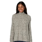 Imbracaminte Femei Michael Stars Marled Confetti Cable Turtleneck Pullover Sweater Black Combo
