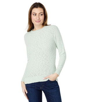 Imbracaminte Femei LLBEAN Midweight Cotton Slub Rollneck Pullover Light Mint, L.L.BEAN