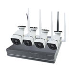 Kit supraveghere video PNI House WiFi504 NVR 8 canale 1080P si 4 camere wireless de exterior