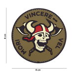 Patch 3D PVC Mori Vincere Vel Red/White, Van Os Imports