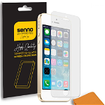 Folie Protectie Sticla Senno Def SE SNNM-SP-SE-APIP5-CL pentru iPhone 5 (Transparent)