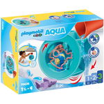 Set de Joaca Playmobil 1.2.3 Roata De Apa Cu Pui De Rechin, Playmobil