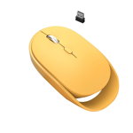 Mouse gaming wireless Loomax, XYH60, ergonomic, silentios, fara fir, galben