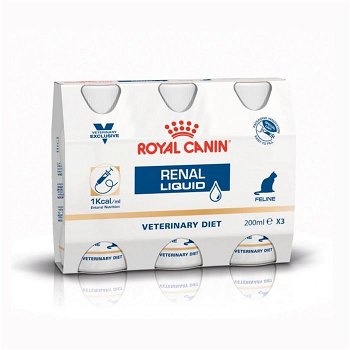 Royal Canin Renal Cat Liquid, 3 x 200ml, Royal Canin