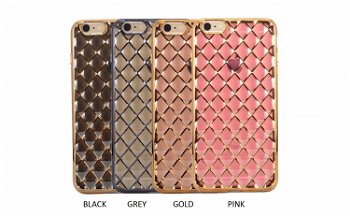 Husa 3D Grid Case Iphone 6/6S,Gold, AccesoriiGsm4All