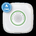 Senzor detector de gaz natural comprimat Shelly Gas CNG, Wireless, Alarma 70 dB, Notificari aplicatie