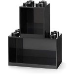Room Copenhagen LEGO Regal Brick Shelf 8+4, Set 41171733 (black, 2 shelves), Room Copenhagen
