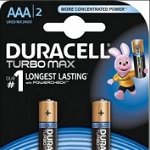 DURACELL baterii Turbo Max AAA LR03, 2buc