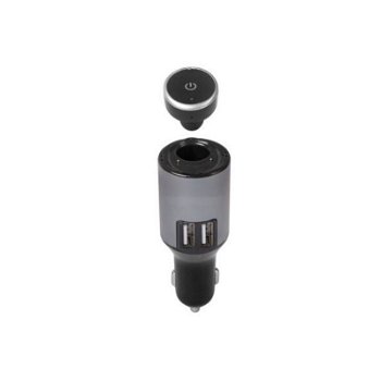 Casca Xenic Bluetooth, cu Incarcator Auto Dual USB Max 2.1A, Slot Magnetic Pentru Casca, Negru